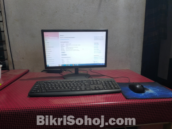 19''Monitor দিয়ে Core i3 NVME 128GB SSD + 8GB Ram 4Gen পিসি